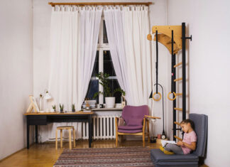 Drabinka gimnastyczna jako funkcjonalny mebel